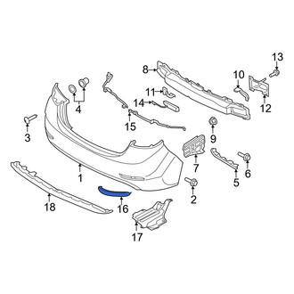 Hyundai OE - Rear Left Reflector Panel