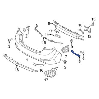Hyundai OE - Left Bumper Cover Bracket