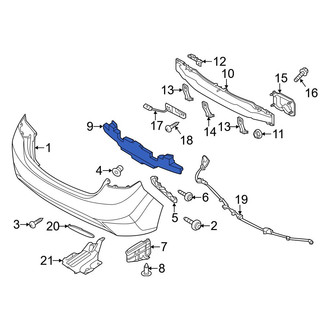 Hyundai OE - Rear Bumper Impact Absorber