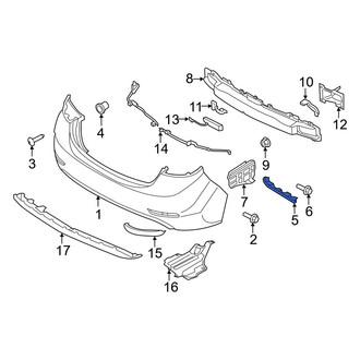 Hyundai OE - Left Bumper Cover Bracket