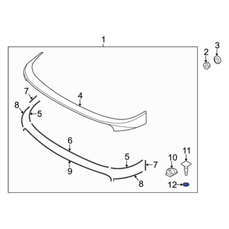 Hyundai OE - Lower Outer Spoiler Seal