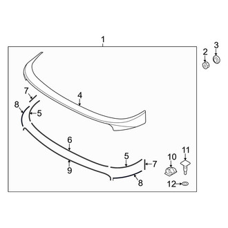 Hyundai OE - Lower Outer Spoiler Seal