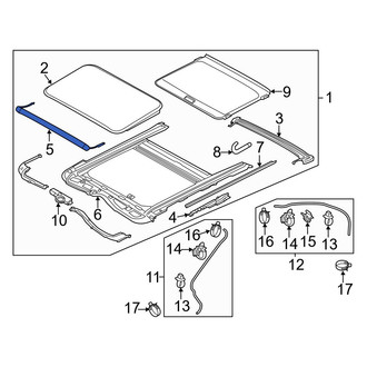 Hyundai OE - Sunroof Deflector