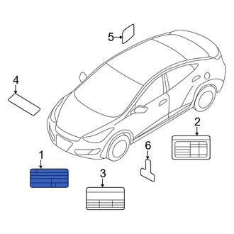 Hyundai OE - Emission Label