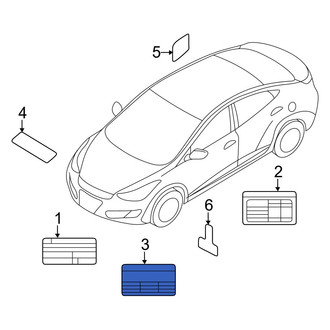 Hyundai OE - A/C System Information Label
