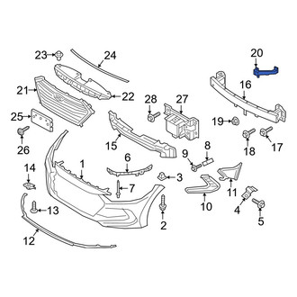 Hyundai OE - Front Left Bumper Cover Reinforcement