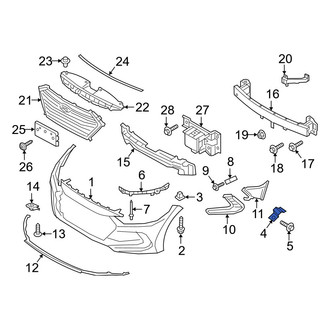 Hyundai OE - Left Bumper Cover Bracket