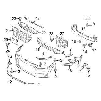 Hyundai OE - Front Bumper & Grille - Bumper & Components (USA Built)