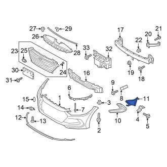 Hyundai OE - Front Left Brake Air Duct