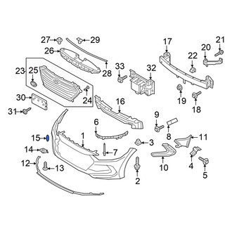 Hyundai OE - Front Tow Eye Cap