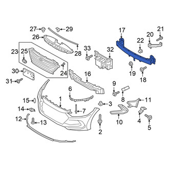 Hyundai OE - Front Bumper Impact Bar