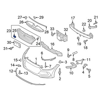 Hyundai OE - Front Grille Emblem