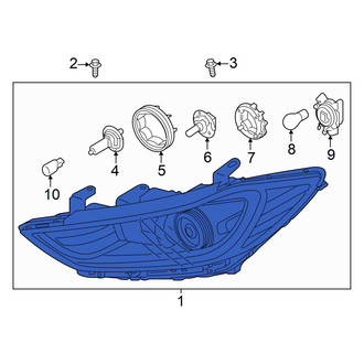 Hyundai OE - Front Left Headlight Assembly