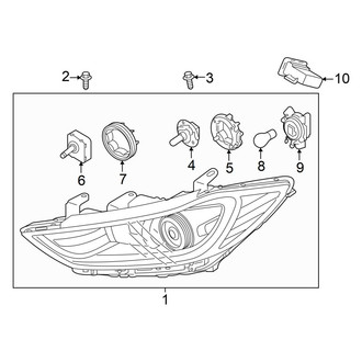 Hyundai OE - Front Lamps - Headlamp Components (HID), (Eco / Limited / SE / Value Edition)