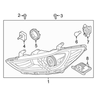 Hyundai OE - Front Lamps - Headlamp Components (Sport)