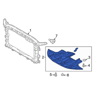 Hyundai OE - Front Radiator Support Splash Shield