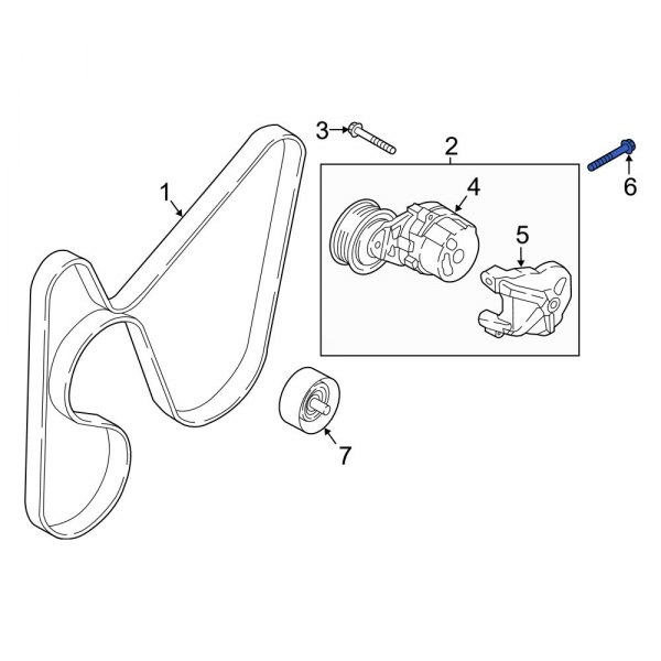 Belt Tensioner Bolt