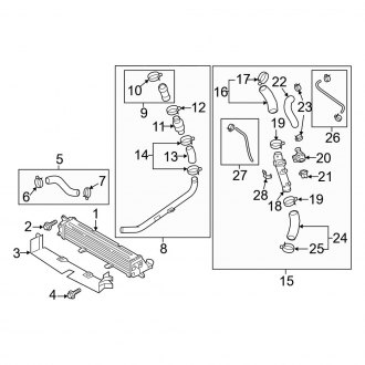 Hyundai Elantra Intercooler Hoses & Pipes | Clamps, Kits — CARiD.com