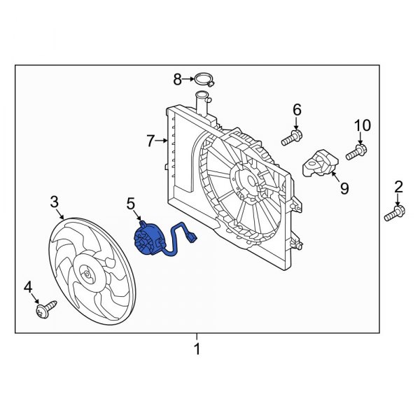 Engine Cooling Fan Motor