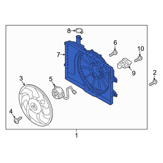 Hyundai OE - Engine Cooling Fan Shroud