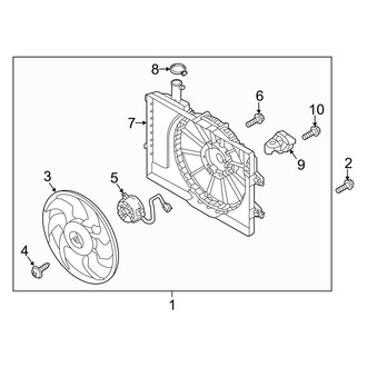 Hyundai OE - Engine Cooling Fan Assembly