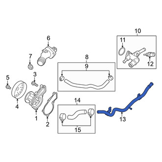 Hyundai OE - Engine Coolant Pipe