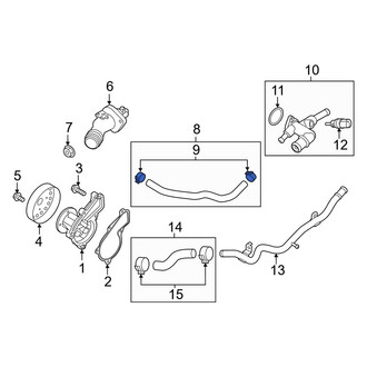 Hyundai OE - Upper PCV Valve Hose Clamp