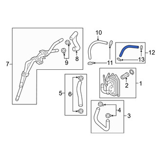 Hyundai OE - Left Automatic Transmission Oil Cooler Hose