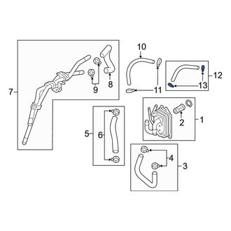 Hyundai OE - Transmission Oil Cooler Line Clamp