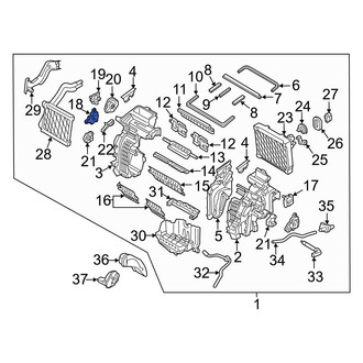 Hyundai OE - Left HVAC Blend Door Actuator