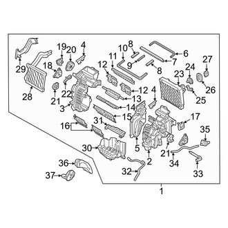 Hyundai OE - Air Conditioner & Heater - Evaporator & Heater Components