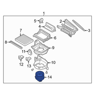Hyundai OE - HVAC Blower Motor Assembly