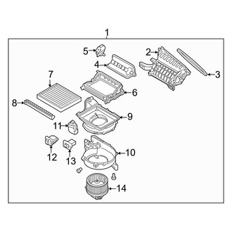 Hyundai OE - Air Conditioner & Heater - Blower Motor & Fan (Limited / SE / Sport / Value Edition)