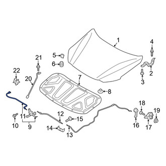 Hyundai OE - Front Hood Contact Switch