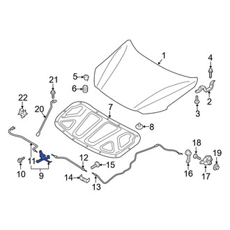 Hyundai OE - Front Hood Latch