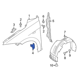 Hyundai OE - Right Lower Fender Bracket
