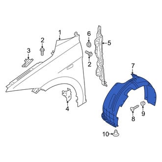 Hyundai OE - Front Right Fender Splash Shield