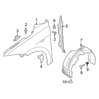 Hyundai OE - Fender Liner Nut