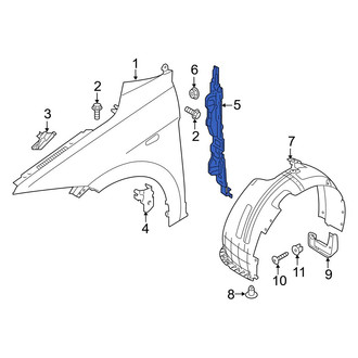 Hyundai OE - Front Left Fender Insulator