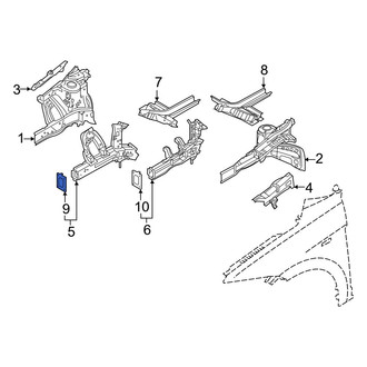 Hyundai OE - Front Right Frame Rail End