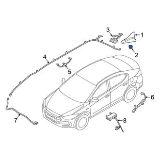 Hyundai OE - Radio Antenna Base Nut