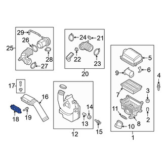 Hyundai OE - Engine Air Intake Hose Debris Screen