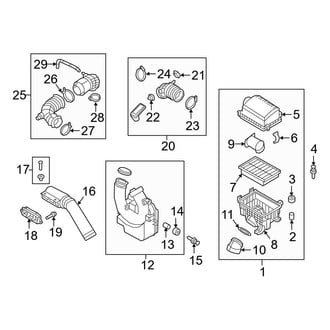 Hyundai OE - Engine / Transaxle - Air Intake (1.4L)