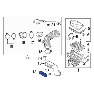 Hyundai OE - Engine Air Intake Hose Debris Screen