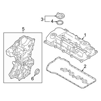 Hyundai OE - Engine / Transaxle - Valve & Timing Covers (1.4L)