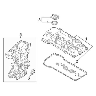 Hyundai OE - Engine / Transaxle - Valve & Timing Covers (1.6L)