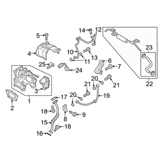 Hyundai OE - Turbocharger Oil Line Gasket