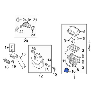 Hyundai OE - Engine Air Intake Hose Adapter