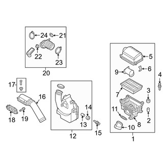 Hyundai OE - Engine / Transaxle - Air Intake (2.0L)