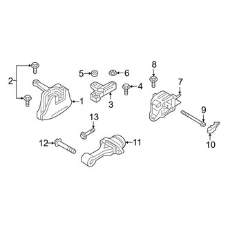 Hyundai OE - Engine / Transaxle - Engine & Transmission Mounting (Korea Built), (2.0L)